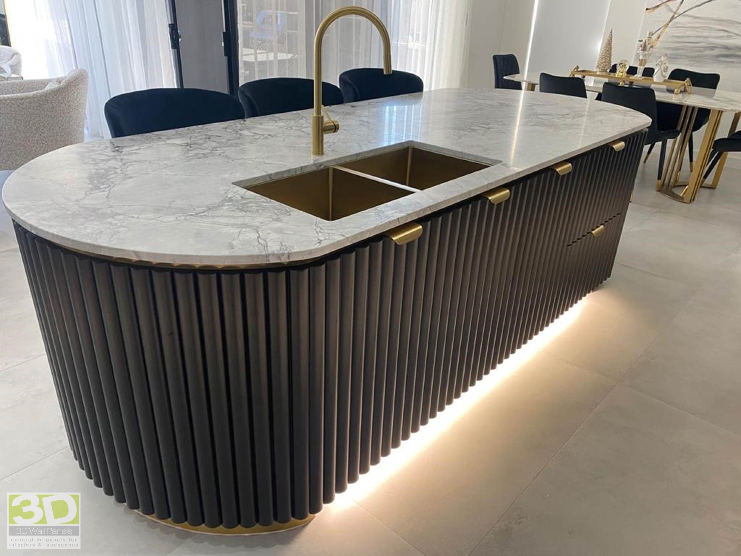 Logs 50mm - Kitchen Bench- Wave Kitchens